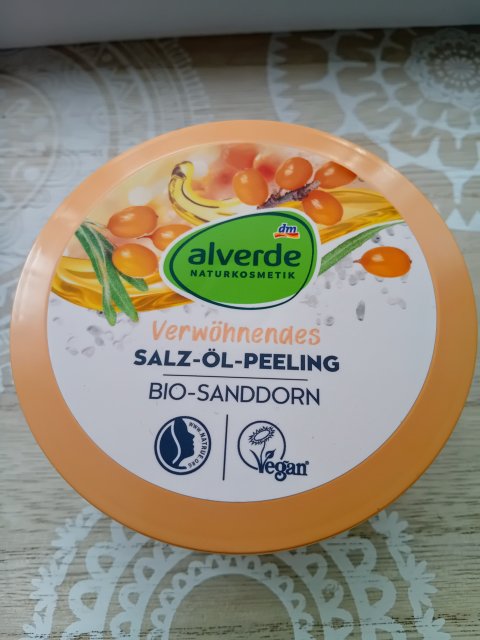 Alverde Peeling do ciała, Solny, Bio-Sanddorn 