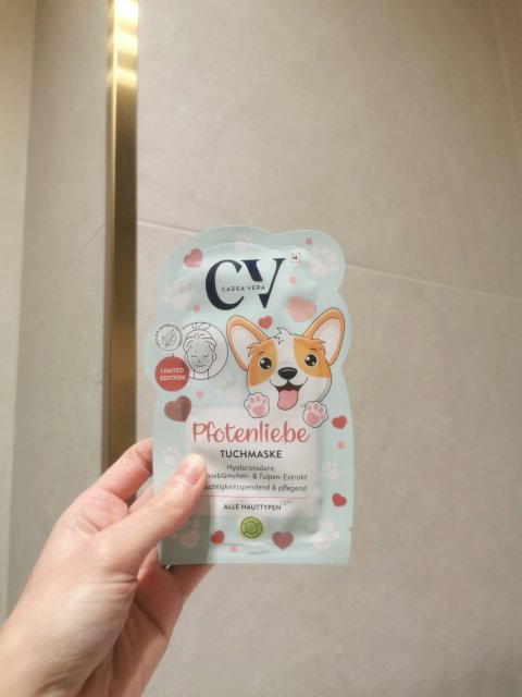 CV CadeaVera Maseczka do twarzy w płacie, Pfotenliebe