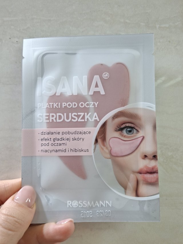 Isana Płatki pod oczy, Hydrożelowe, Serduszka