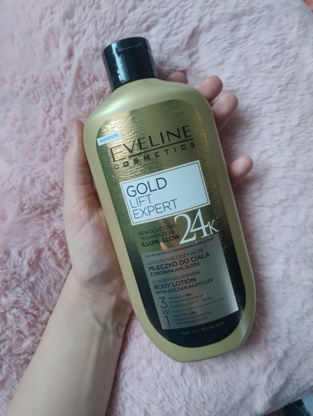 Eveline 24 K Gold, Serum ujędrniające do ciała z drobinkami złota, Luksusowe