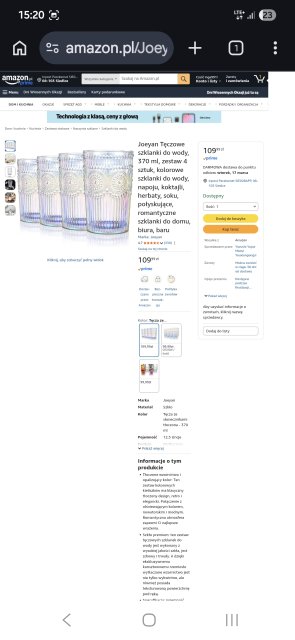 Szklanka/kubek poszukiwany 