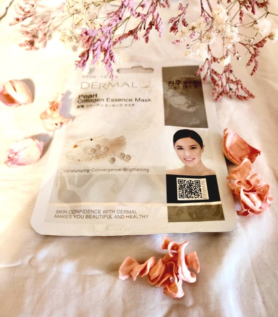 Dermal Maska do twarzy w płacie, Pearl Collagen Essence Mask, Ekstrakt z perły