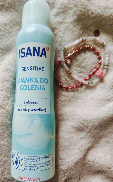 Isana Pianka do golenia, Sensitiv, Z aloesem, Skóra wrażliwa