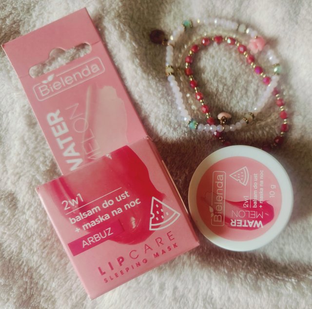 Bielenda Lip Care Sleeping Mask, Balsam do ust + maska, Na noc, Arbuz