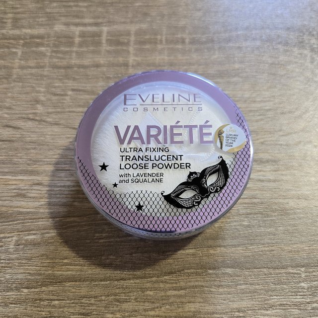 Eveline Variété, Puder do twarzy, Sypki, Ultra Fixing Translucent Loose Power, Lawenda i Skwalan 