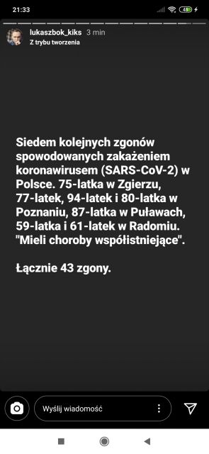 Koronawirus - zbiór przemyśleń w świetle ostatnich wydarzeń