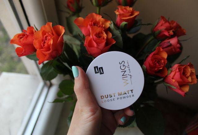 AA Wings of Color, Dust Matt, Puder do twarzy, Sypki, Loose Powder, nr 21 Ivory