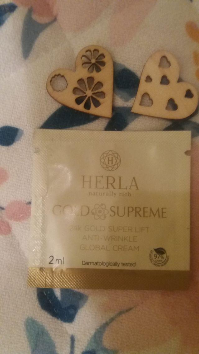 Herla Gold supreme, intensywnie liftingujący krem przeciwzmarszczkowy z drobinkami 24karatowego złota