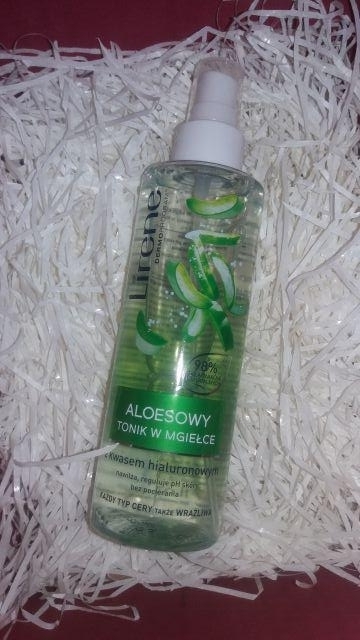 Lirene Dermoprogram, Tonik do twarzy, W mgiełce, Aloesowy, Z kwasem hialuronowym