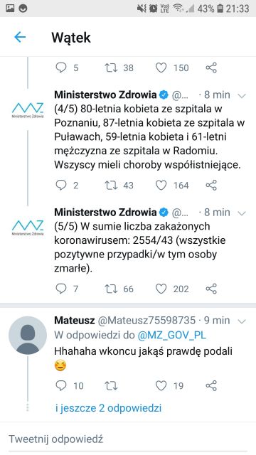 Koronawirus - zbiór przemyśleń w świetle ostatnich wydarzeń