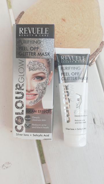 Revuele Maseczka do twarzy, Peel-off, Colour Glow, Purifying, Glitter Mask, Glam Effect