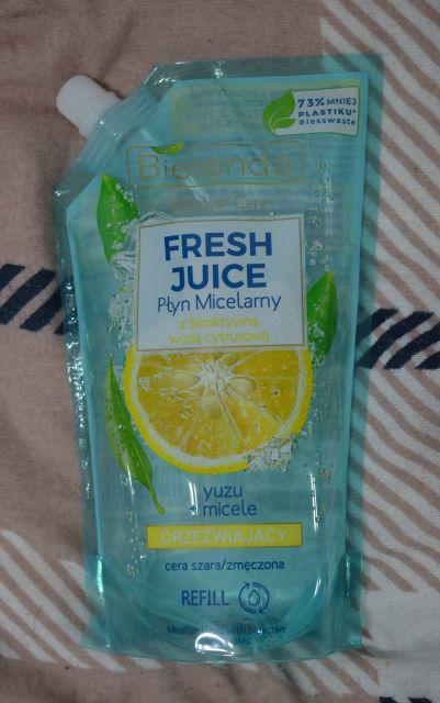 Bielenda Fresh Juice, Płyn micelarny z bioaktywną wodą cytrusową, Orzeźwiający, Yuzu + Micele