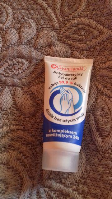 CleanHands Antybakteryjny żel do rąk, Z kompleksem nawilżającym 24h