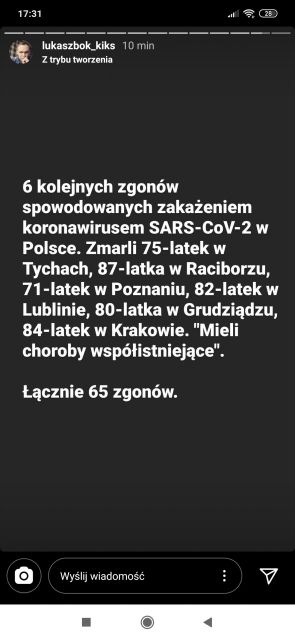 Koronawirus - zbiór przemyśleń w świetle ostatnich wydarzeń