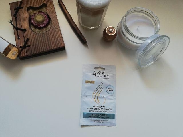 Long4Lashes Hydro power , ekspresowa maska serum do włosów ,nawilżenie i wygładzenie,włosy suche lub puszące się 