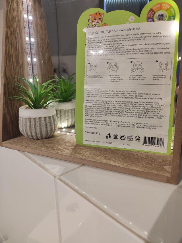 Maseczka przeciwzmarszczkowa tiger