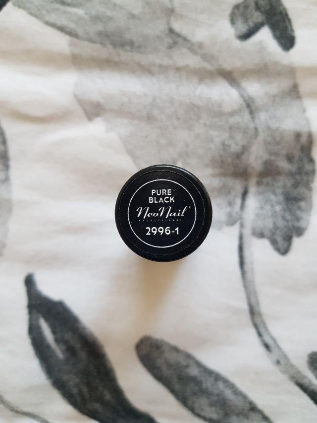 Neonail, czarny, pure black  lakier hybrydowy
