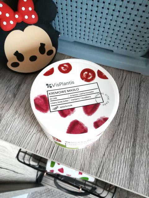 Vis Plantis Masło do ciała, Kremowe, Żurawina + malina moroszka