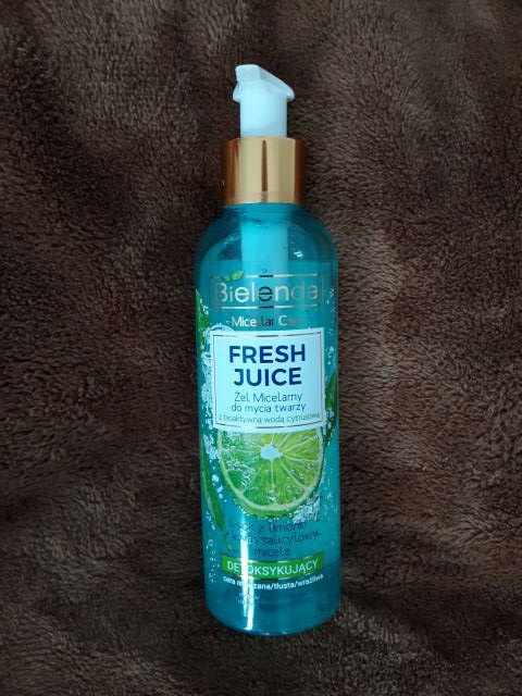 Bielenda Fresh Juice, Żel micelarny do twarzy, Detoksykujący, Sok z limonki i kwas salicylowy