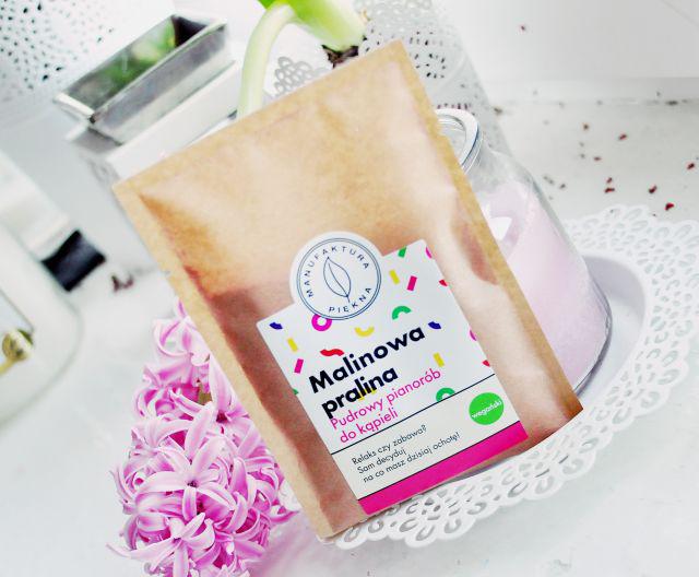 Marba Cosmetics Manufaktura Piękna, Pudrowy pianorób do kąpieli, Malinowa pralina