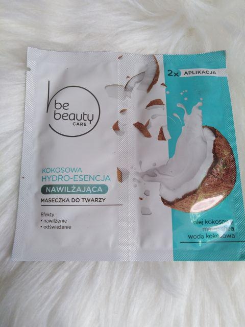 BeBeauty, care maseczka do twarzy nawilżająca, kokosowa hydro-esencja 