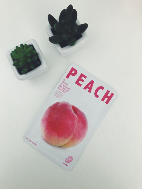 Maseczka peach z wodą lodowcową