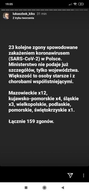 Koronawirus - zbiór przemyśleń w świetle ostatnich wydarzeń