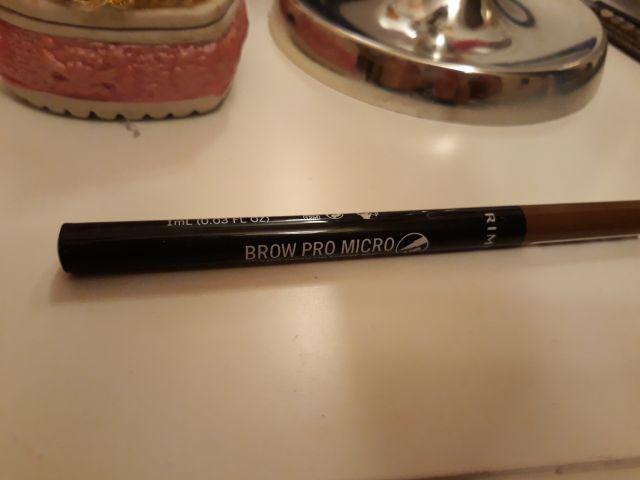 Rimmel Brow Pro Micro, Pisak do brwi, 002 Honey Brown