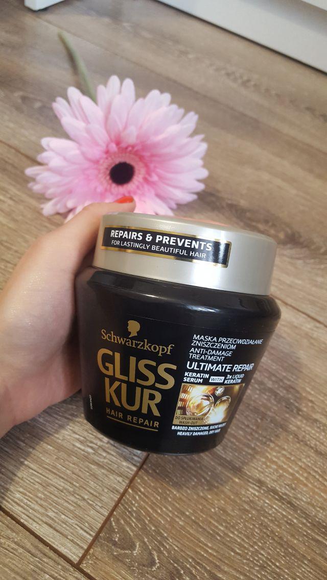 Schwarzkopf Gliss Kur, Ultimate Repair, Ekspresowa maska do włosów, Regeneracja ekstremalnych zniszczeń, Włosy bardzo zniszczone i suche