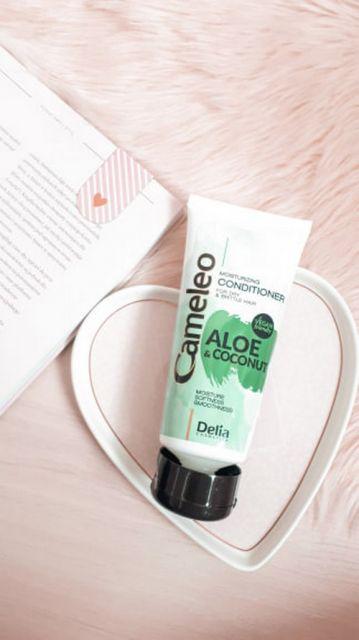 Delia Cameleo, Odżywka do włosów, Nawilżająca, Aloes i Kokos, Do suchych i łamliwych włosów,