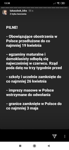 Koronawirus - zbiór przemyśleń w świetle ostatnich wydarzeń