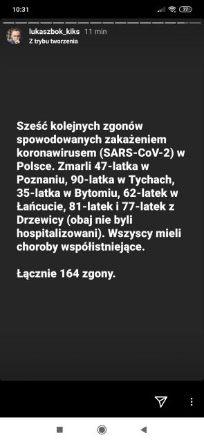 Koronawirus - zbiór przemyśleń w świetle ostatnich wydarzeń
