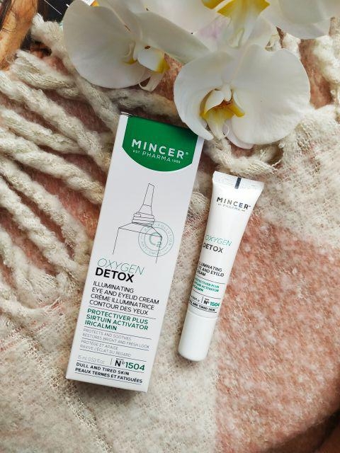 Mincer Pharma Oxygen Detox, Krem pod oczy i na powieki, Iluminator, Cera szara i zmęczona