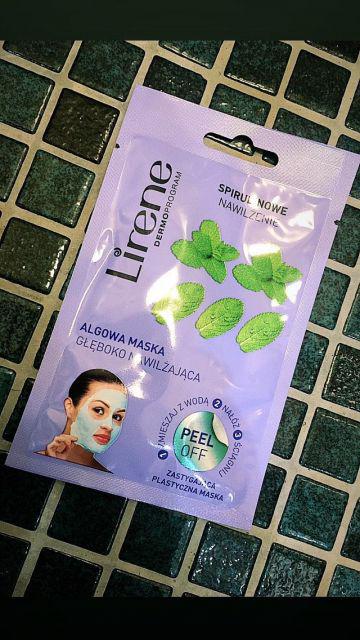 Lirene Dermoprogram, Maseczka do twarzy, Peel Off, Spirulinowe nawilżenie, Algowa, głęboko nawilżająca