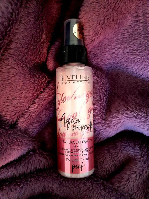 Eveline Glow and Go, Aqua Miracle, Mgiełka do twarzy, 4w1, Pink