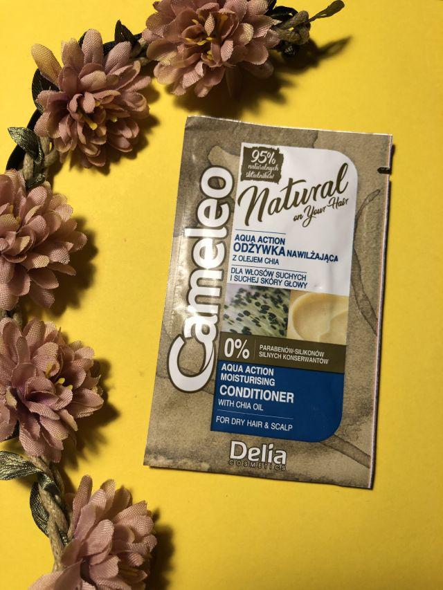 Delia Cameleo, Odżywka do włosów, Natural On Your Hair, Aqua Action, Nawilżająca, Olej chia