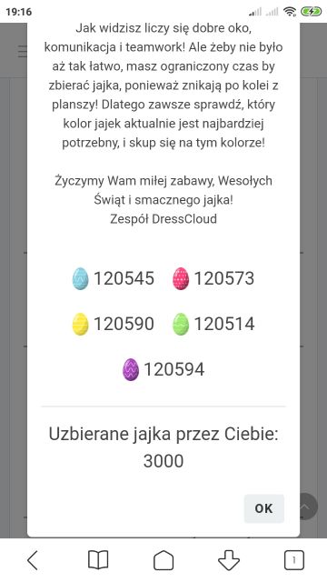 Zbieramy jajka - Wielkanoc 2020