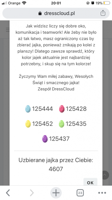 Zbieramy jajka - Wielkanoc 2020