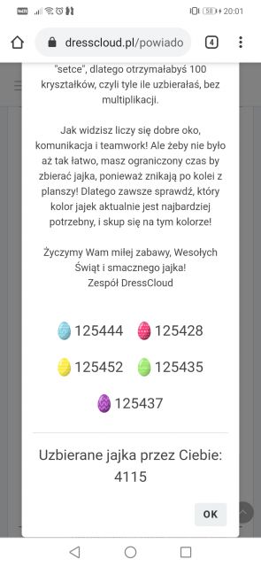 Zbieramy jajka - Wielkanoc 2020