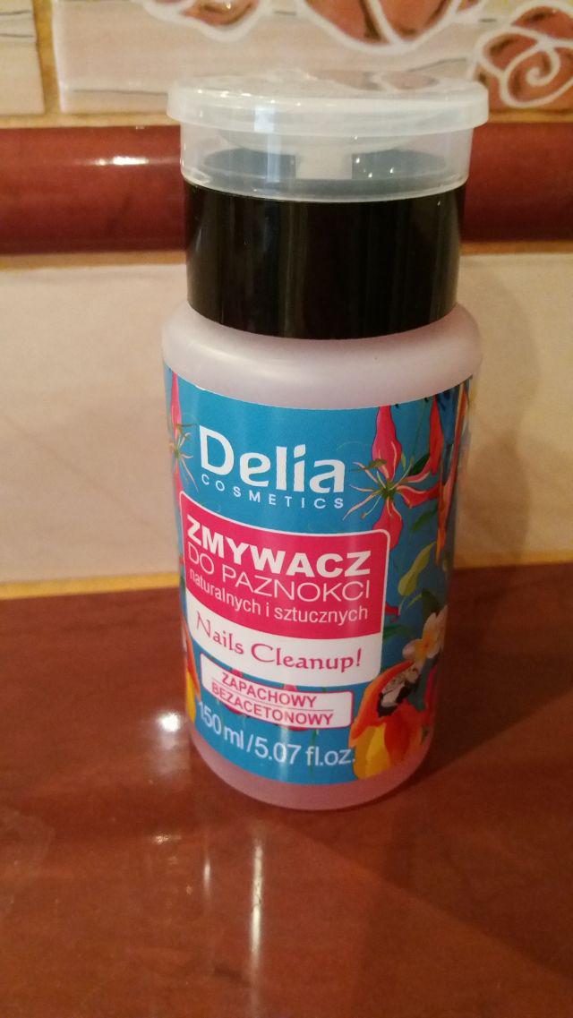 Delia Nails Cleanup!, Zmywacz do paznokci naturalnych i sztucznych, Zapachowy, Bezacetonowy