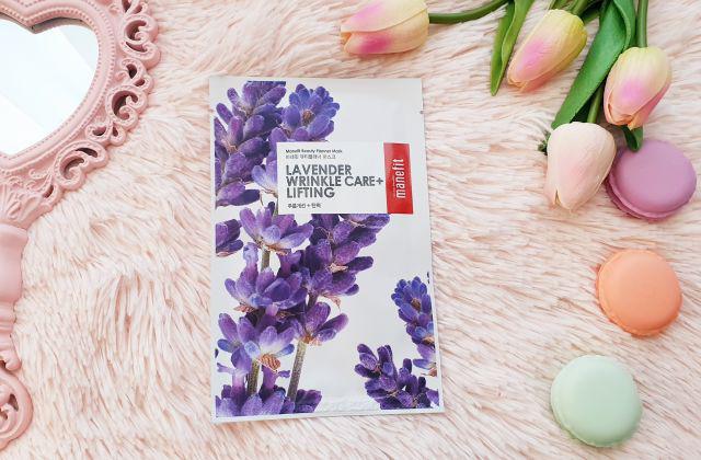 manefit Maska do twarzy w płacie, Lavender Wrinkle Care + Lifting