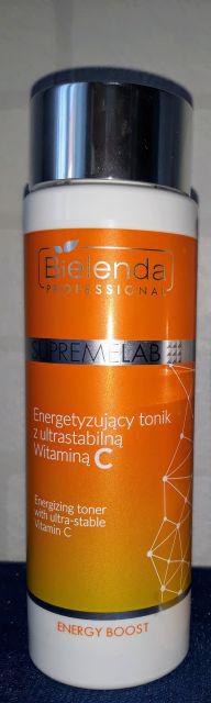 Bielenda SupremeLab, Tonik do twarzy, Energetyzujący, Z Ultrastabilną Witaminą C