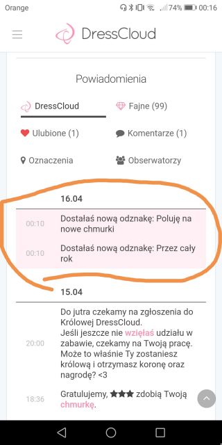 Odznaki DC lista