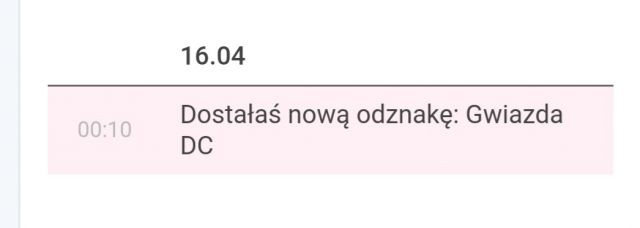 Odznaki DC lista