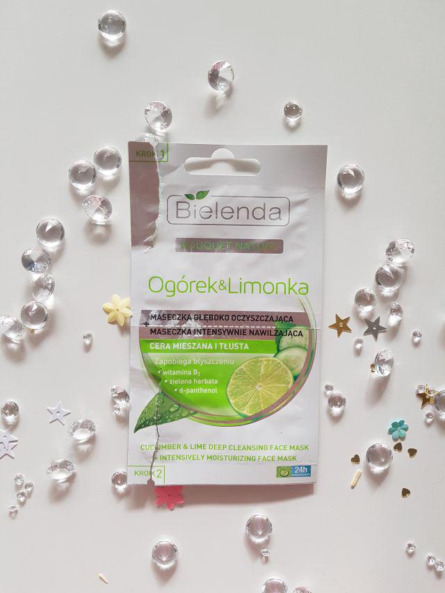 Bielenda Bouquet Nature, Maseczka do twarzy, Ogórek & Limonka