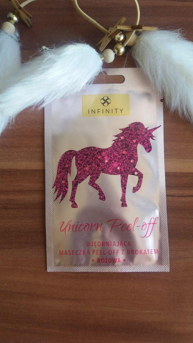 Infinity Maseczka do twarzy, Unicorn Peel-off, Ujędrniająca z brokatem, Różowa