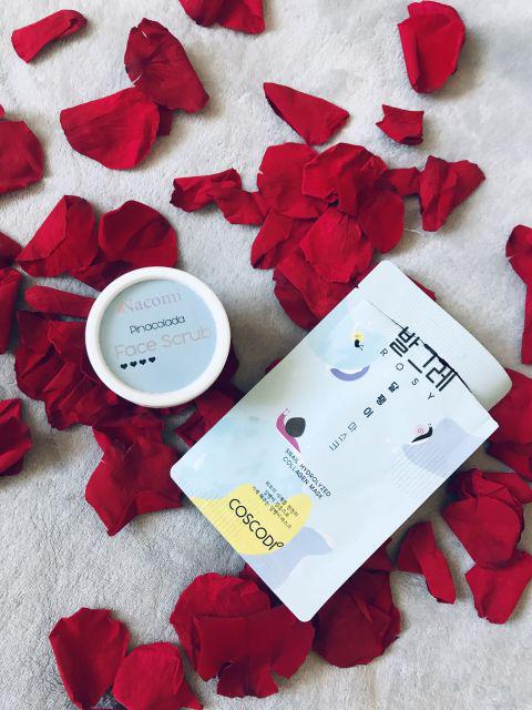 Zestaw peeling plus maska. Nacomi