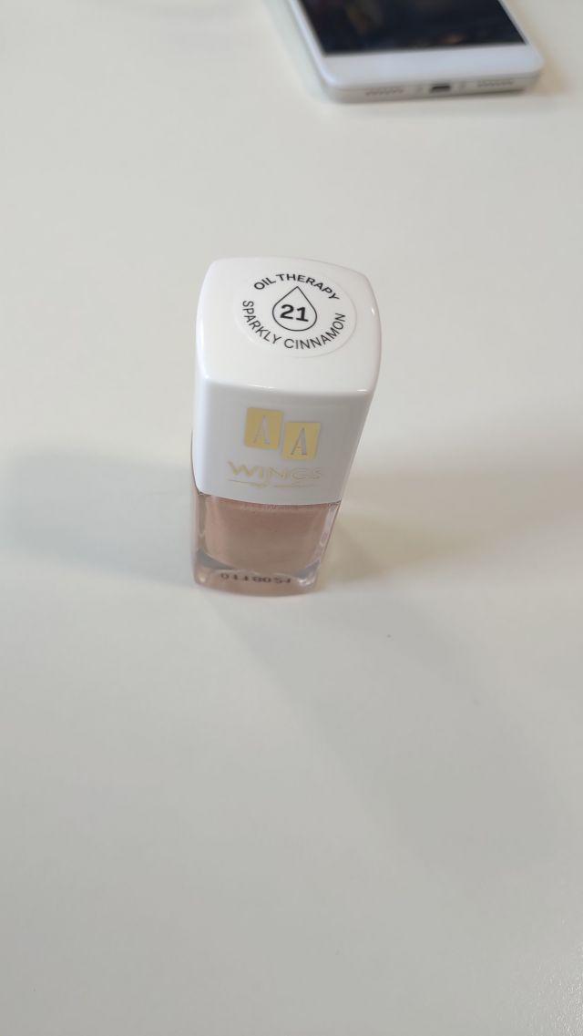 AA Wings of Color, Lakier do paznokci, Oil Therapy, nr 21 Sparkly Cinnamon