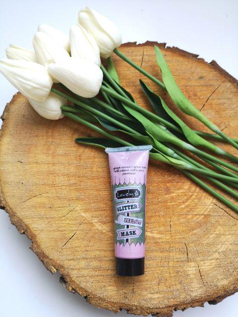 Lovely Maseczka do twarzy, Peel-off, Glitter, Z zieloną herbatą i ekstraktem z imbiru