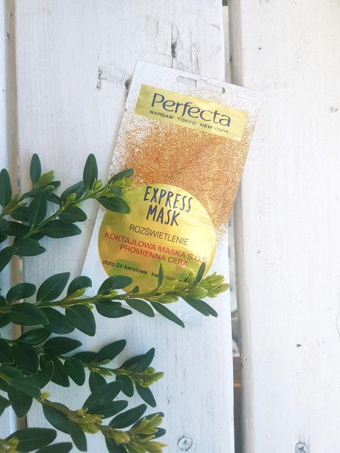 Perfecta Express Mask, Rozświetlenie, Koktajlowa maska S.O.S, Promienna cera